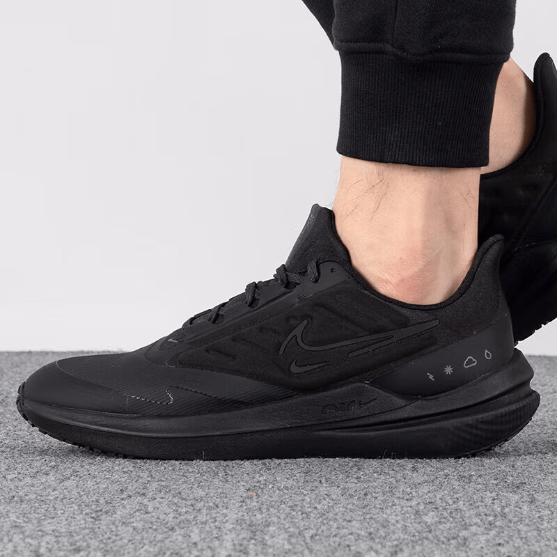 Giày Nike Air Winflo 9 Shield 'Triple Black' DM1106-007 - Ảnh 4