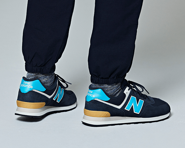 Giày New Balance 574 Classic 'Navy Blue' WL574EVN - Ảnh 3