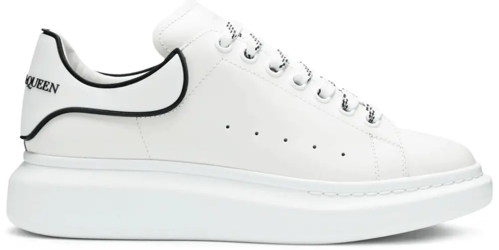 Giày Alexander McQueen Oversized Sneaker 'White Black' 625156-WHXMT-9074