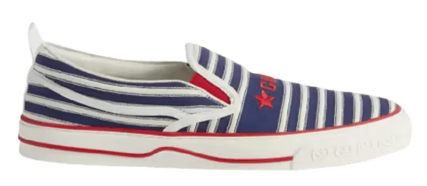 Giày Gucci Tennis 1977 slip-on White Blue 643489-9ARX0-4260