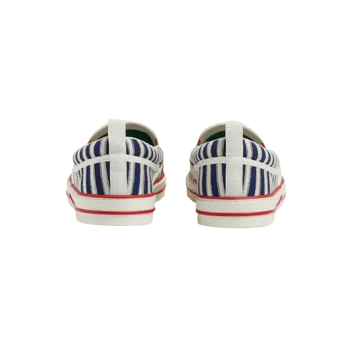 Giày Gucci Nam Slip On Tennis 1977 'Off White And Blue' 6434899ARX04260 - Ảnh 4