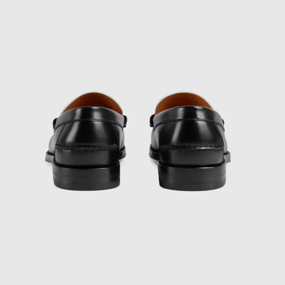 Giày Gucci Loafer Interlocking G 'Black White' 644724-17X20-1079 - Ảnh 4