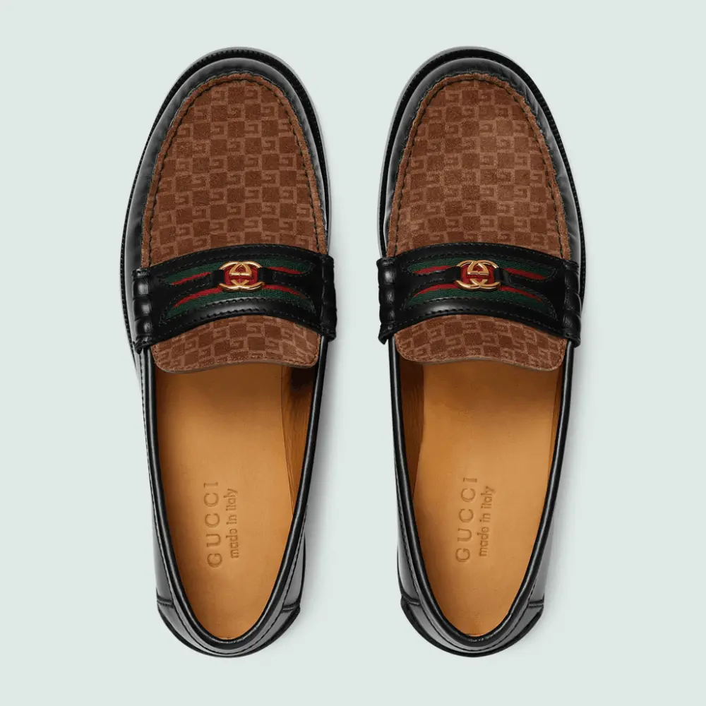 Giày Gucci Interlocking G 'Black' 644724-AAA4N-1059 - Ảnh 5