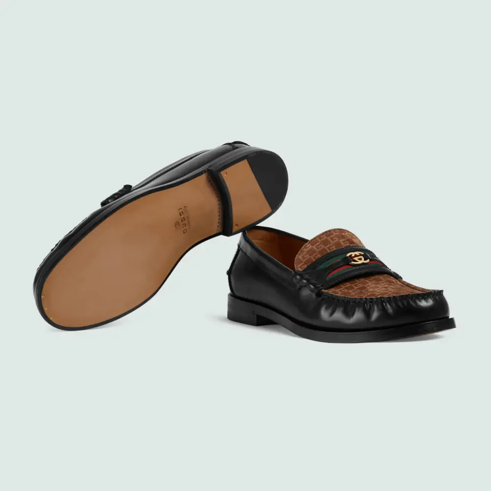 Giày Gucci Interlocking G 'Black' 644724-AAA4N-1059 - Ảnh 3