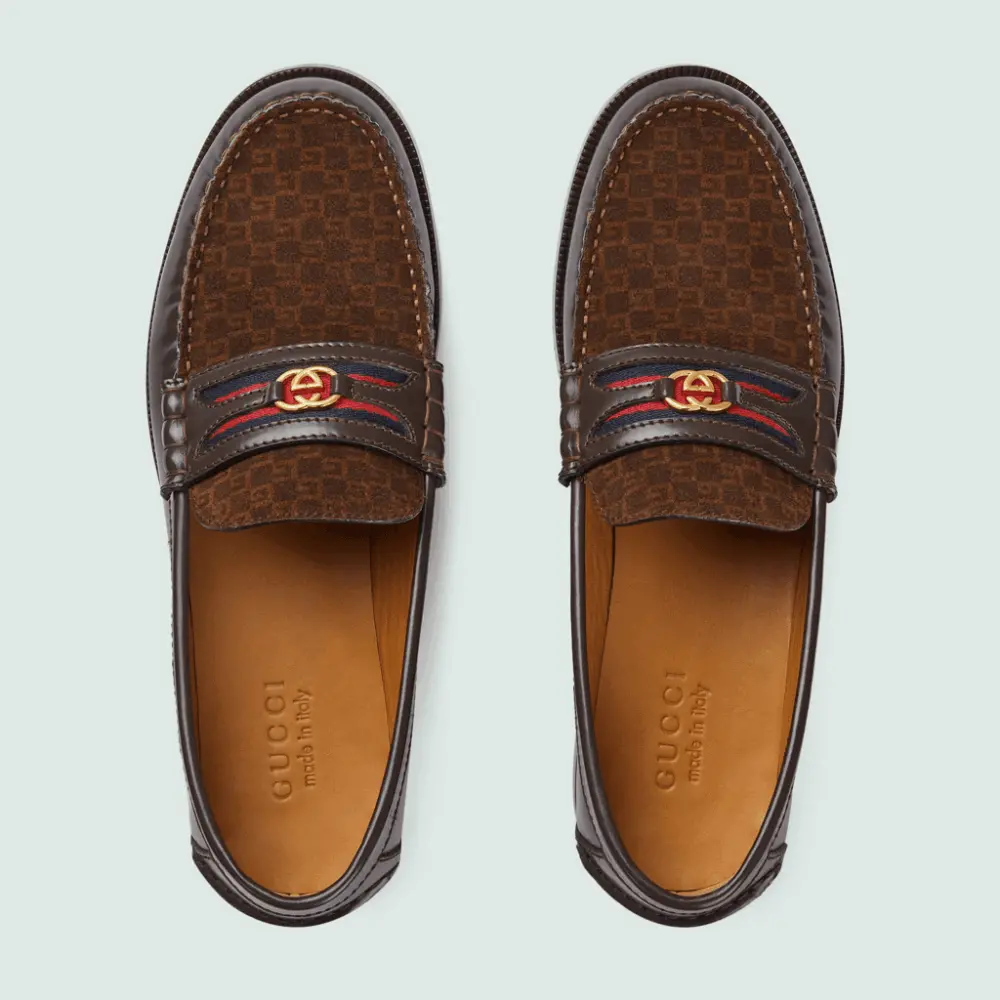 Giày Gucci Interlocking G 'Brown' 644724-AAA4N-2144 - Ảnh 3