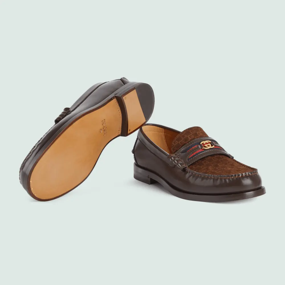 Giày Gucci Interlocking G 'Brown' 644724-AAA4N-2144 - Ảnh 5