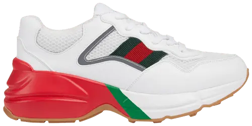 Giày Gucci Wmns Rhyton 'White Red Green Reflective' 645771-2H060-9088
