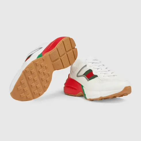 Giày Gucci Wmns Rhyton 'White Red Green Reflective' 645771-2H060-9088 - Ảnh 4