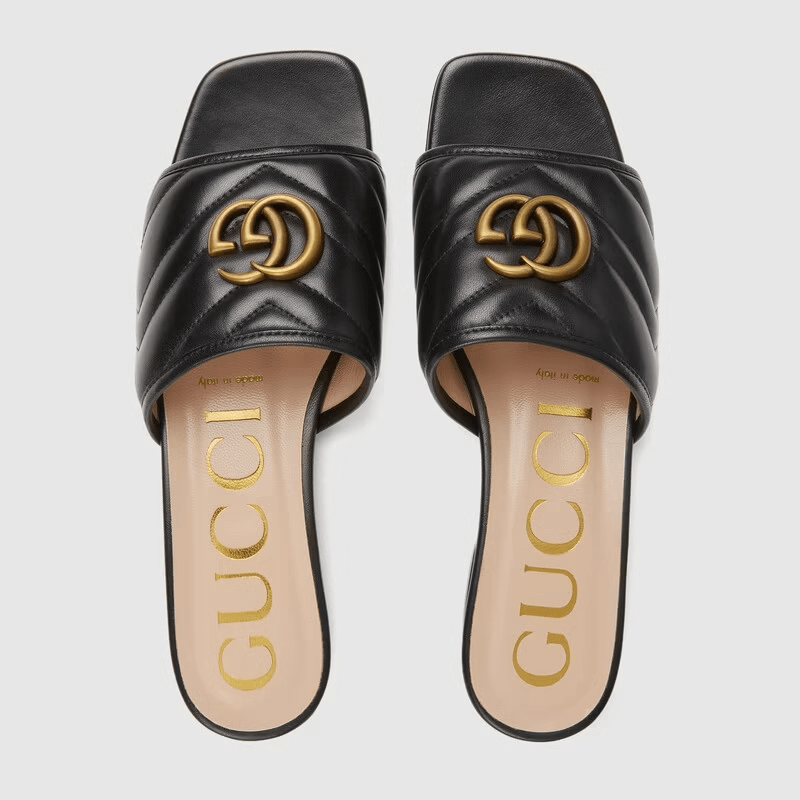 Giày Gucci Women's Slide with Double G 646169-BKO60-1000 - Ảnh 6
