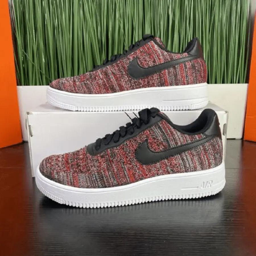 Giày Nike Air Force 1 Flyknit 2.0 ‘University Red Black’ CI0051-600 - Ảnh 5