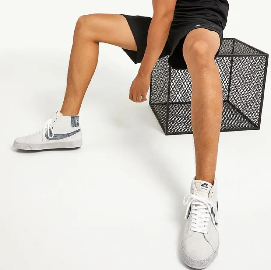 Giày Nike SB Blazer Mid 'Faded' Grey Black DA1839-002 - Ảnh 5