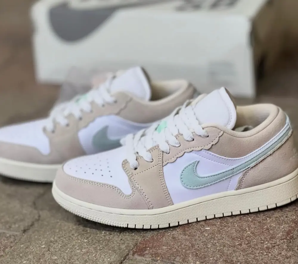 Giày Nike Air Jordan 1 Low SE GS ‘Scalloped Edge’ DZ5356-800 - Ảnh 5