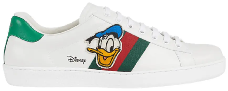 Giày Disney x Gucci Ace 'Donald Duck Patch' 649399-1XG60-9114