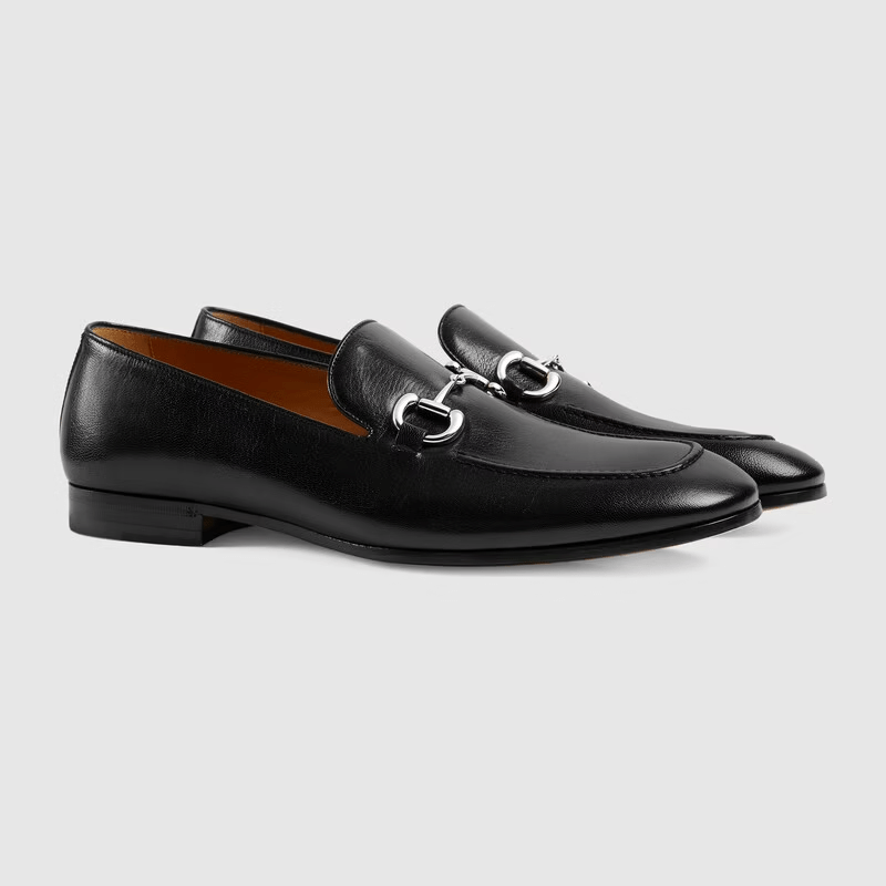 Giày Gucci Men's Loafer With Horsebit 649479-0G0V0-1000 - Ảnh 2