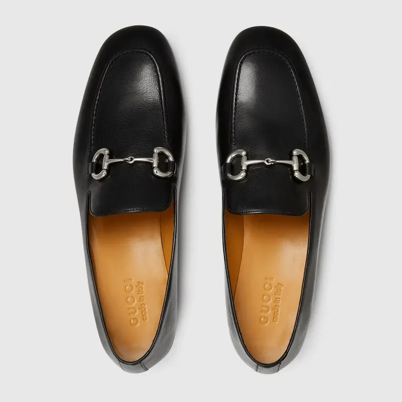 Giày Gucci Men's Loafer With Horsebit 649479-0G0V0-1000 - Ảnh 4