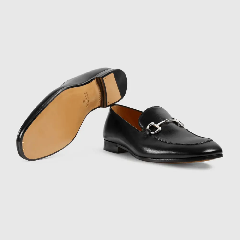 Giày Gucci Men's Loafer With Horsebit 649479-0G0V0-1000 - Ảnh 3