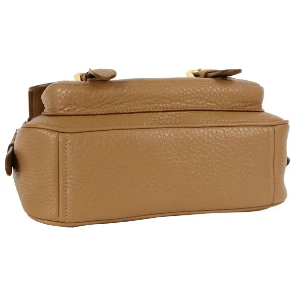 Túi Prada Camel Brown Sesamo Vitello Vit Dino Shoulder Bag 1BD092-UWL-F0A68 - Ảnh 4
