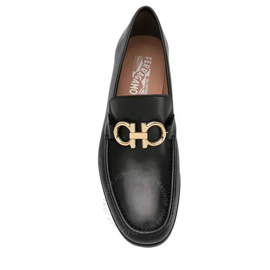 Alternative view of Giày Salvatore Ferragamo Men's Black Gancini Moccasin 02B715-712557
