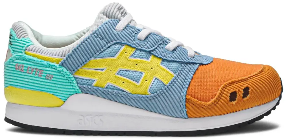 Giày Asics Sean Wotherspoon x Atmos x Gel Lyte 3 PS Corduroy 1204A018 000