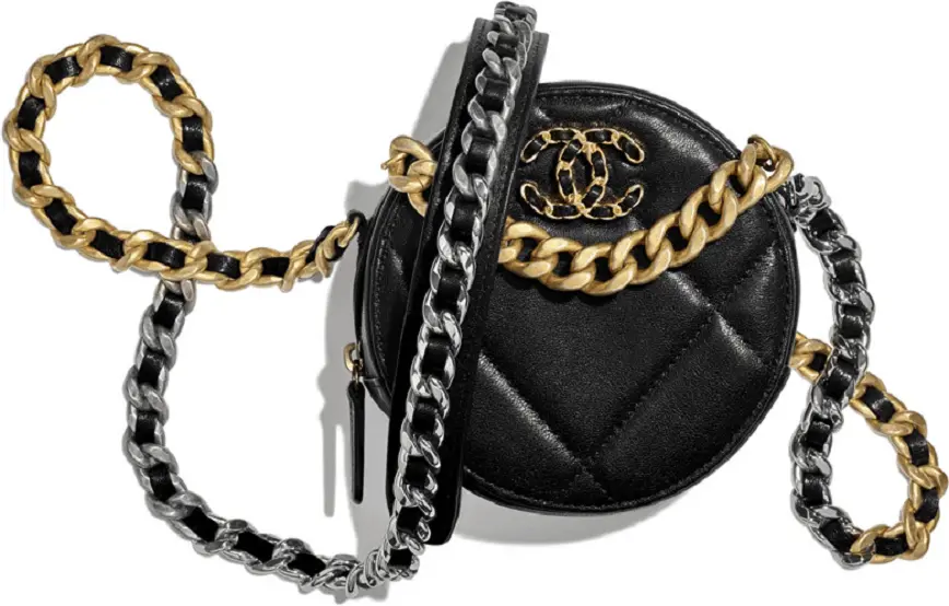 Túi Chanel Clutch On Chain 'Gold Silver Tone Black' AP0945-B01901-94305