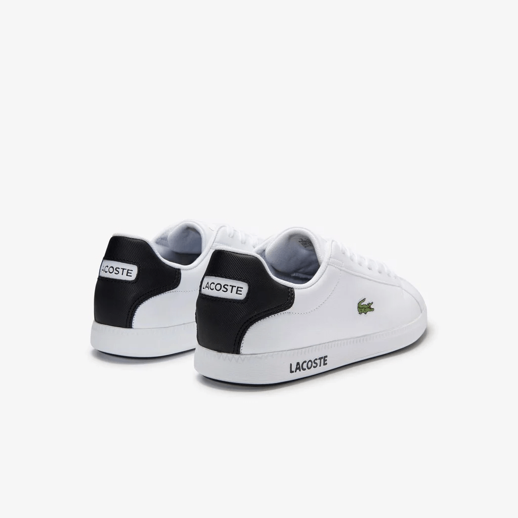 Giày Lacoste Grazie 2 SMA Leather White Black 740SMA0075-147 - Ảnh 5