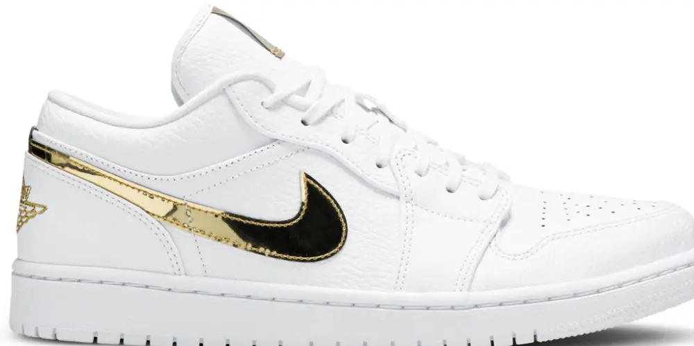 Giày Nike Air Jordan 1 Low 'White Metallic Gold' CZ4776-100