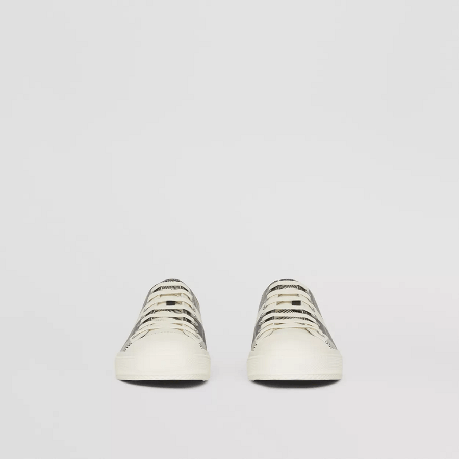 Giày Burberry Check Print Leather 'Camel' 80436061 - Ảnh 3