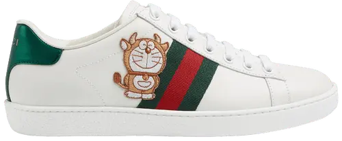 Giày Doraemon x Gucci Wmns Ace 'Ivory Devil Patch' 655031-0FIU0-9091
