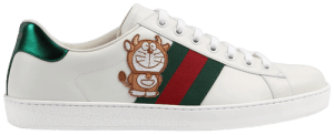 Giày Doraemon x Gucci Ace 'Ivory Devil Patch' 655060-0FIU0-9091