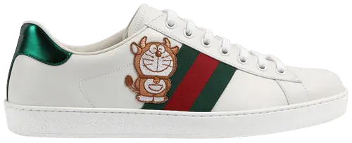Giày Doraemon x Gucci Ace 'Ivory Devil Patch' 655060-0FIU0-9091