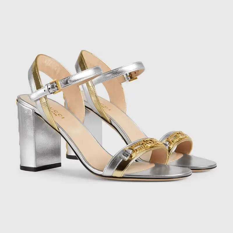 Alternative view of Giày Gucci Women's Sandal with Chain 655408-B8B20-8064
