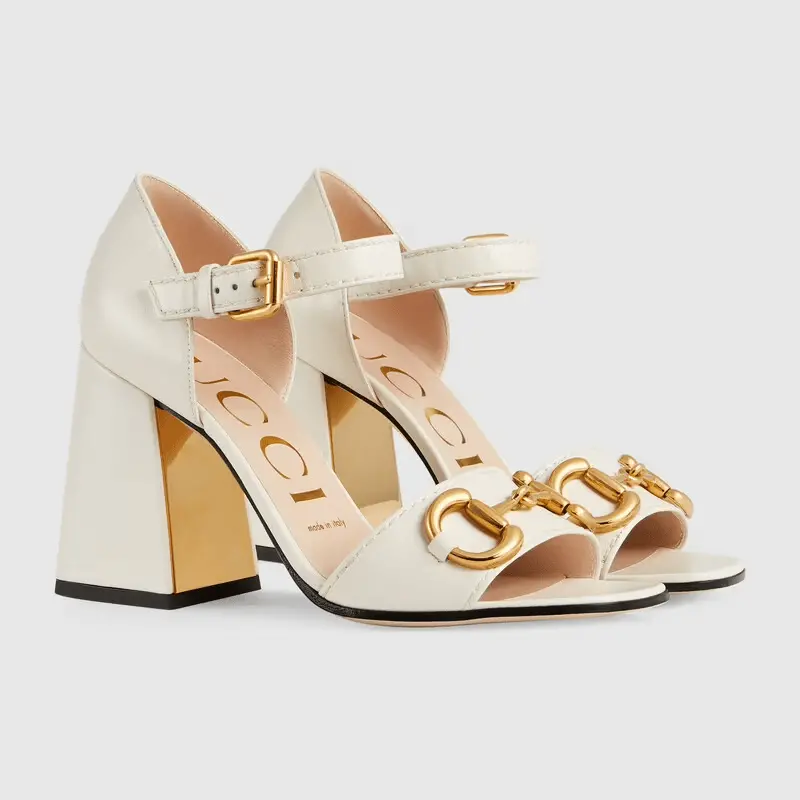Alternative view of Giày Gucci Women's Sandal with Horsebit ‎655411-BKO00-022