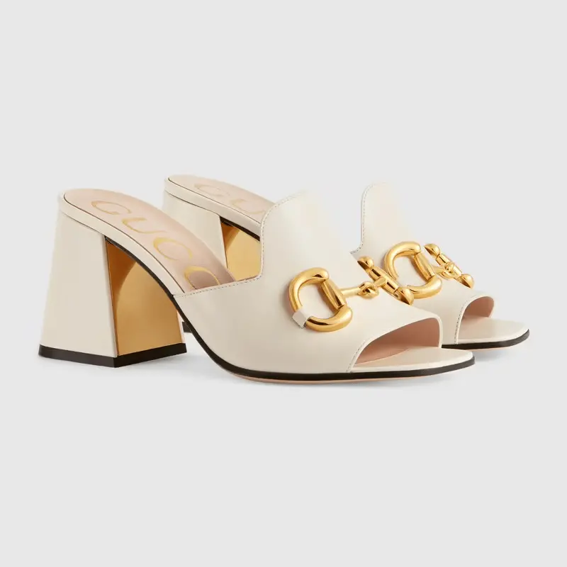 Alternative view of Giày Gucci Women's Slide Sandal with Horsebit ‎655412-BKO00-9022