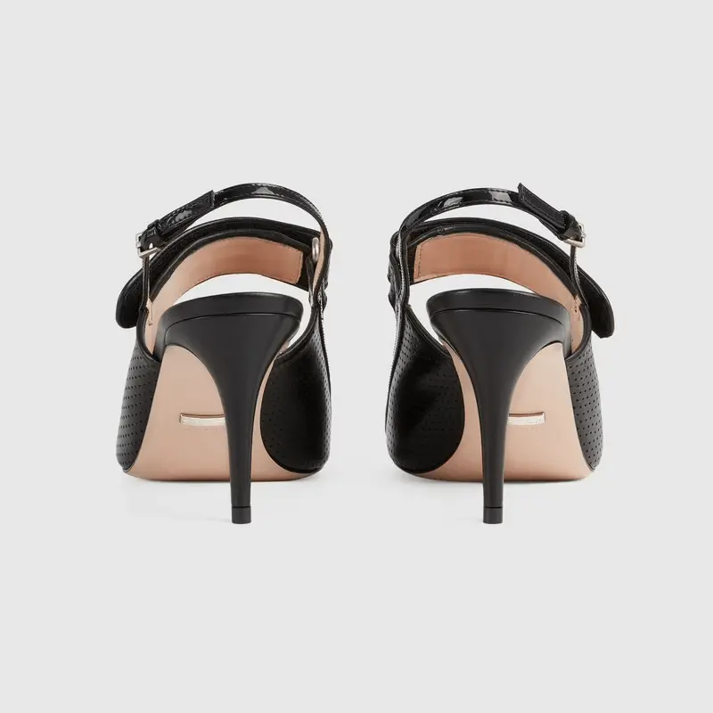Giày Gucci Women's Sandal with Mini Double G 655415-04JT0-1000 - Ảnh 3