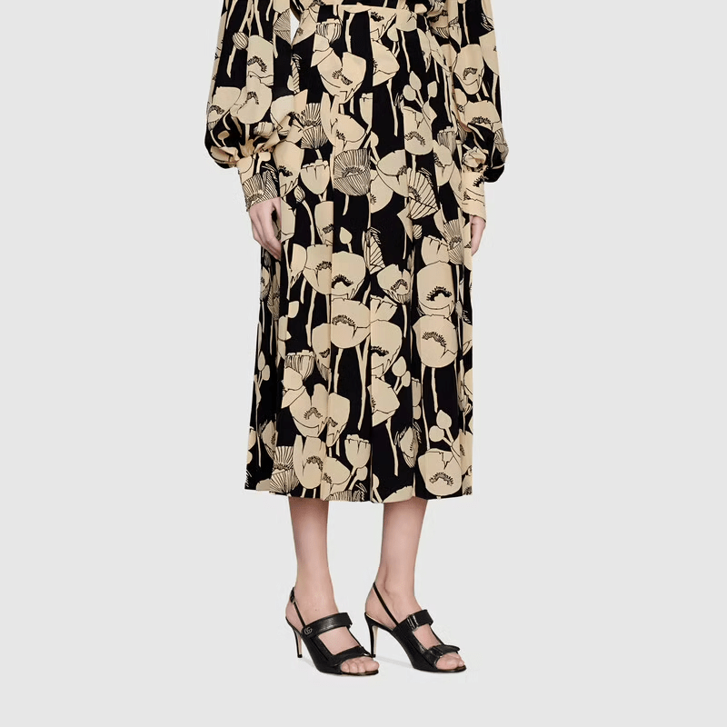 Giày Gucci Women's Sandal with Mini Double G 655415-04JT0-1000 - Ảnh 5