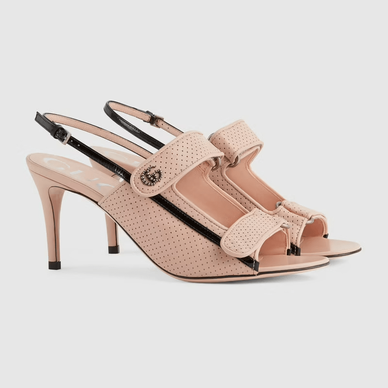 Giày Gucci Women's Sandal with Mini Double G 655415-04JT0-6764 - Ảnh 2