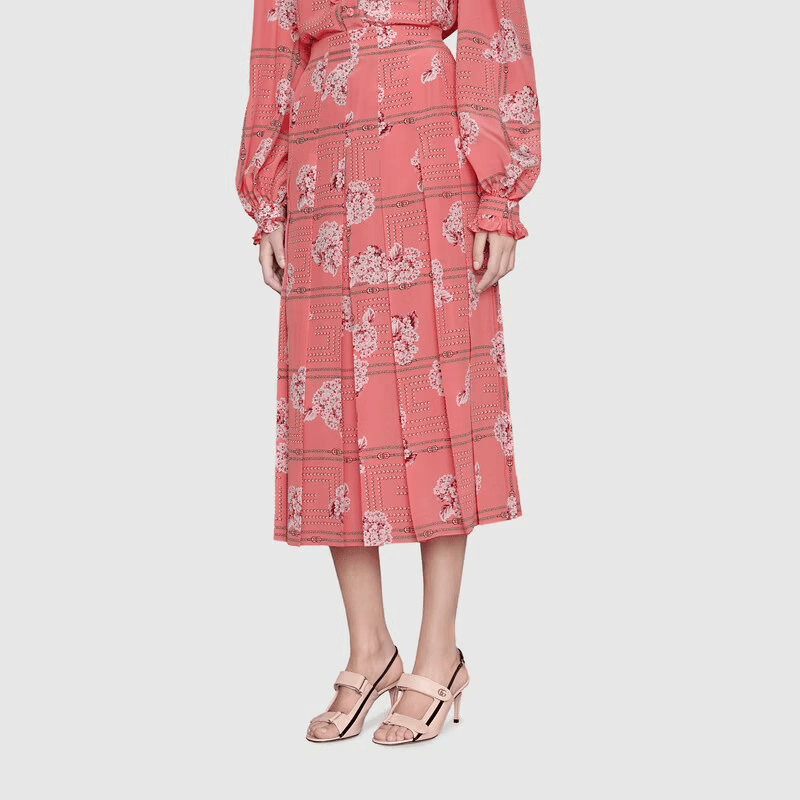 Giày Gucci Women's Sandal with Mini Double G 655415-04JT0-6764 - Ảnh 5