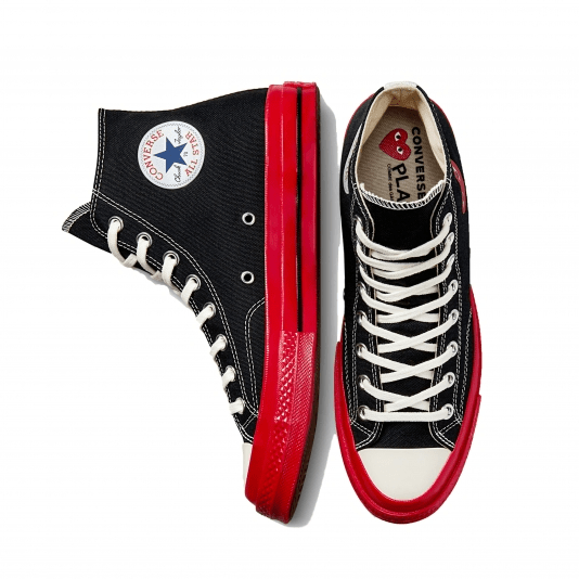 Giày Converse Chuck 70 'Comme des Garcons Black' A01793C - Ảnh 4