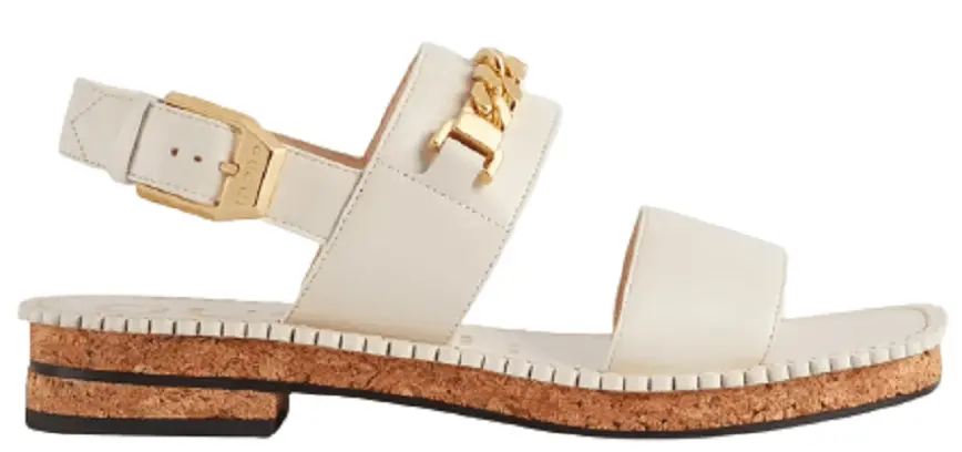 Giày Gucci Women's Sandal with Chain 655557-A3N00-9022