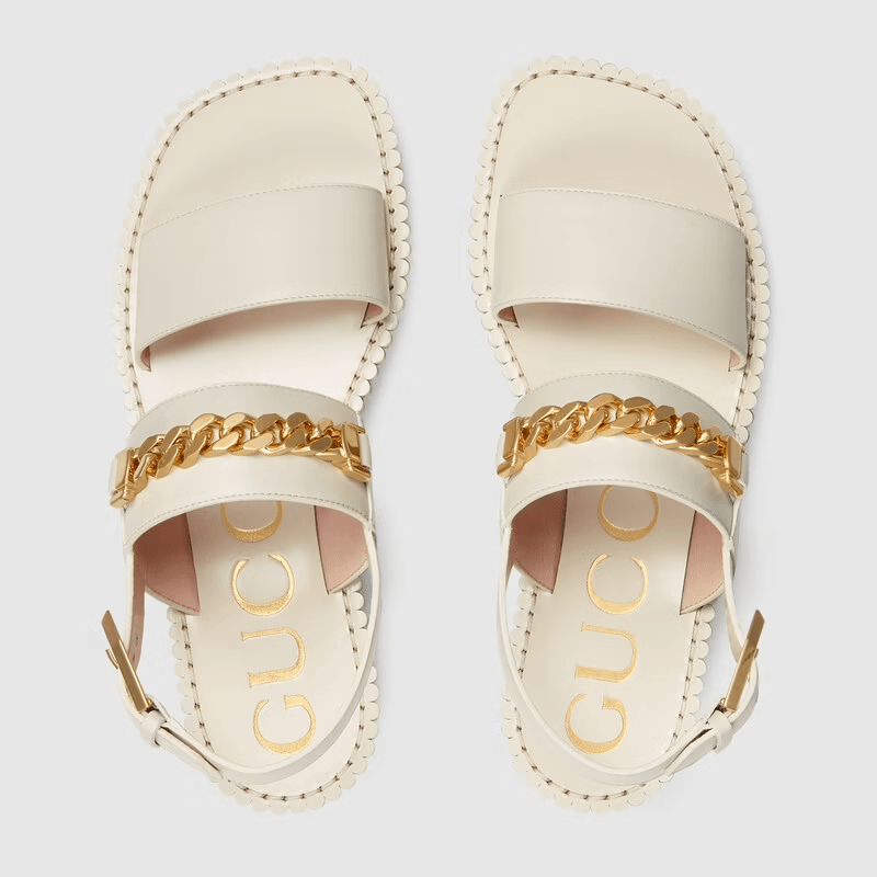 Giày Gucci Women's Sandal with Chain 655557-A3N00-9022 - Ảnh 3