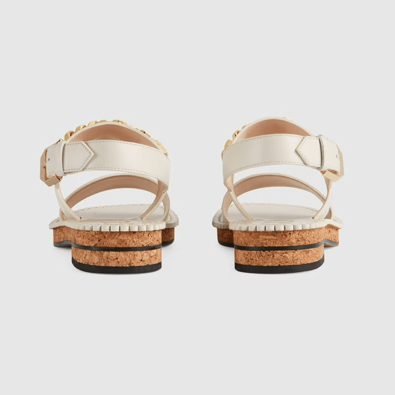 Giày Gucci Women's Sandal with Chain 655557-A3N00-9022 - Ảnh 5