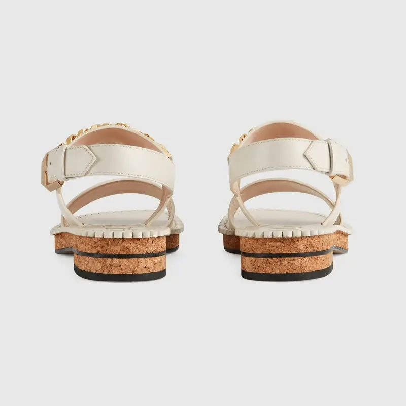 Giày Gucci Women's Sandal with Chain 655557-A3N00-9022 - Ảnh 5