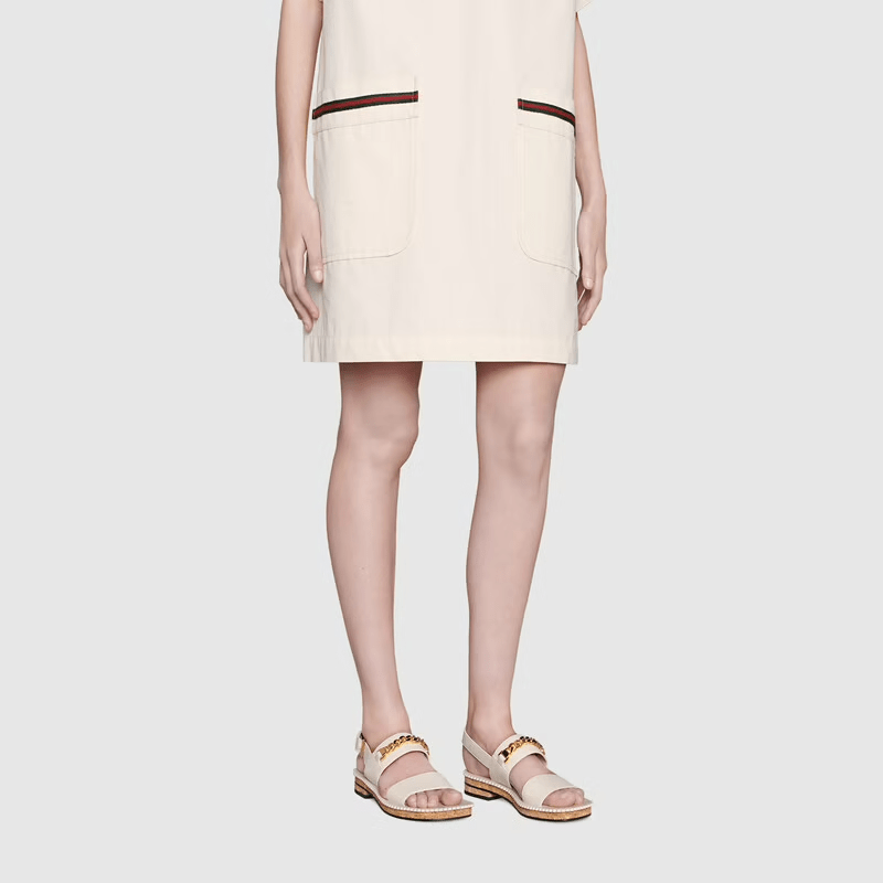 Giày Gucci Women's Sandal with Chain 655557-A3N00-9022 - Ảnh 2