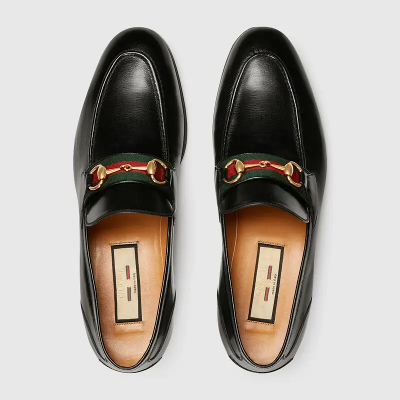 Giày Gucci Loafer with Horsebit 'Black Leather' 655579-0G0P0-1060 - Ảnh 5