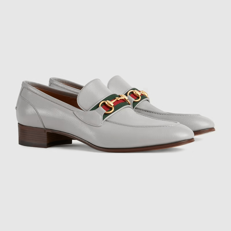 Giày Gucci Men's Loafer with Web 655579-0G0P0-1460 - Ảnh 5