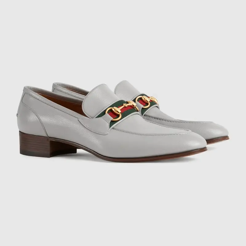 Giày Gucci Men's Loafer with Web 655579-0G0P0-1460 - Ảnh 5