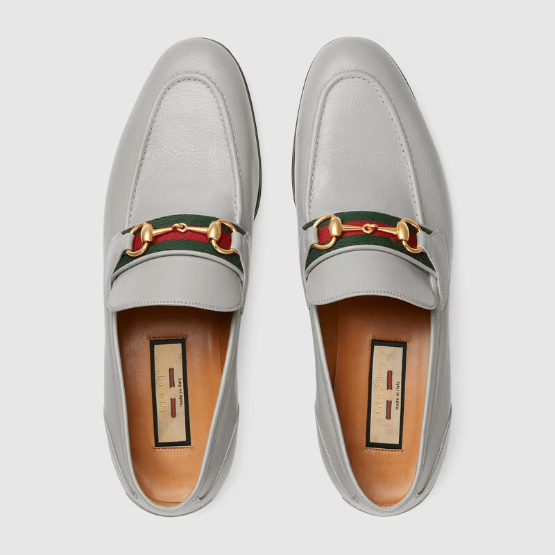 Giày Gucci Men's Loafer with Web 655579-0G0P0-1460 - Ảnh 2