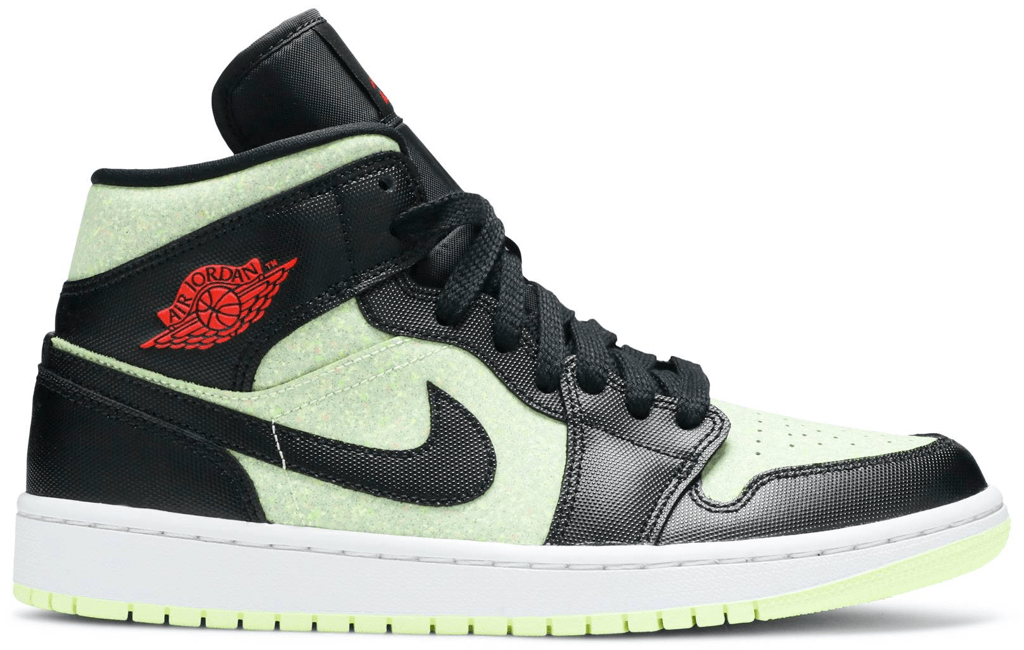 Giày Nike Wmns Air Jordan 1 Mid SE 'Black Barely Volt' CV5276-003