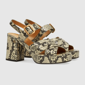 Alternative view of Giày Gucci Women's Python Print Sandal 656383-19Y00-9719