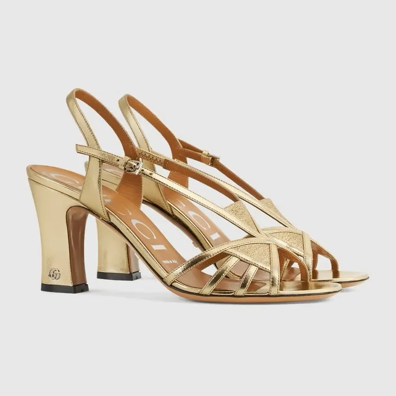 Alternative view of Giày Gucci Women's Sandal with Mini Double G 656385-1XX40-8053